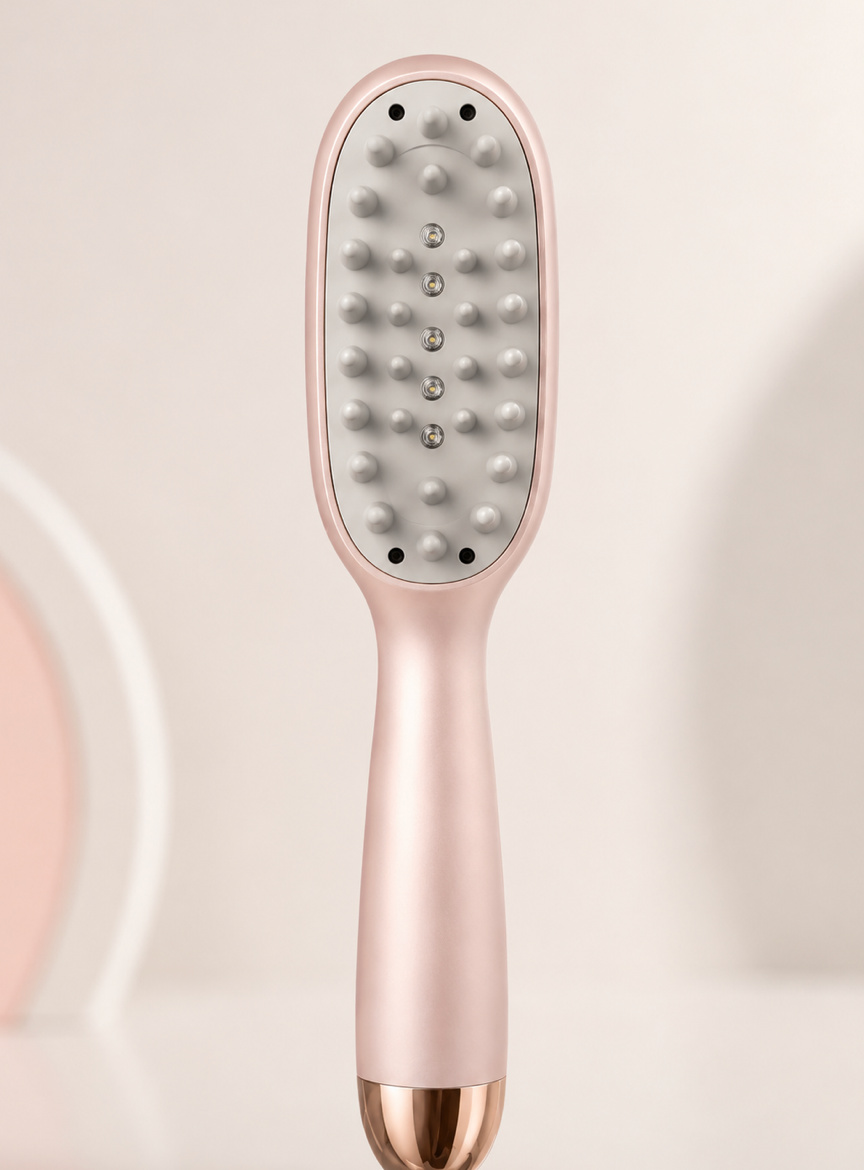 Red and Blue Light Therapy Hair Brush